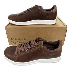 KURU Roam Shoes Mens Size 11 Clove Brown Leather Comfort Walking Sneakers